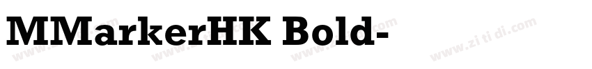 MMarkerHK Bold字体转换